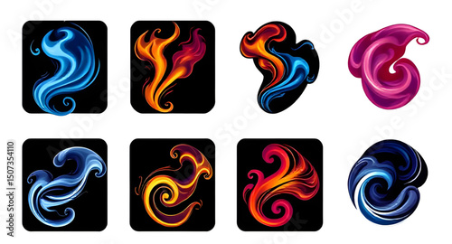 Smoke swirl icon, Smoke icon, Swirl smoke vector, Smoke swirl graphic, Smoke curl icon, Smoke wave icon, Smoke trail icon, Smoke swirl design
