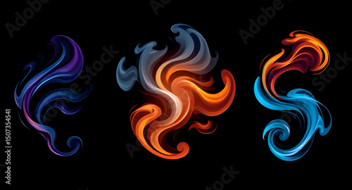 Smoke swirl icon, Smoke icon, Swirl smoke vector, Smoke swirl graphic, Smoke curl icon, Smoke wave icon, Smoke trail icon, Smoke swirl design