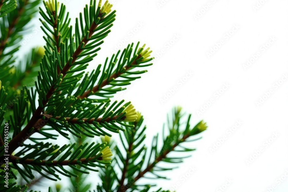 Spruce tree branches isolated against bright background, spruce, tree branches Spruce tree branches isolated against bright background, spruce, tree branches
