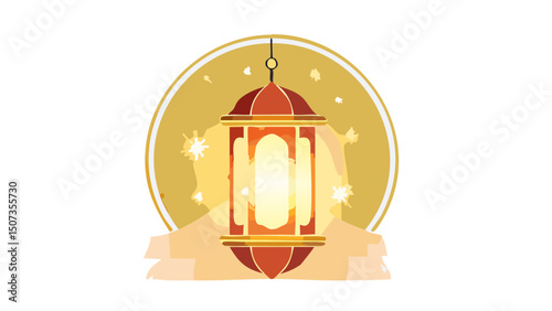 Elegant Ramadan Lantern with Soft Illumination
