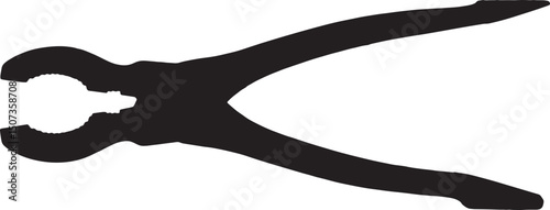 vector; silhouette  back view of a woman showing the sign of the horns with her fingers with two arms raised