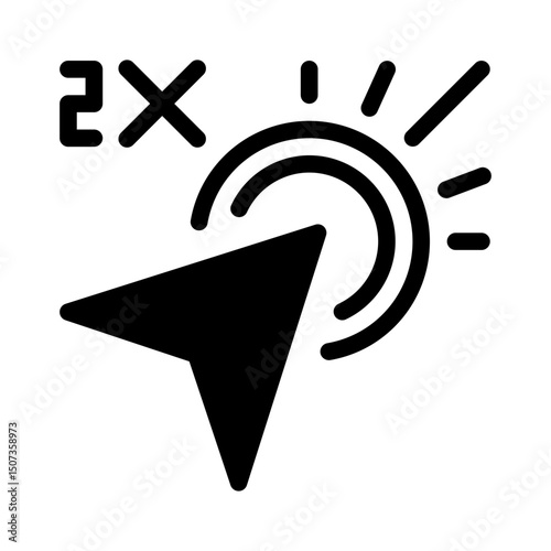 double click glyph icon