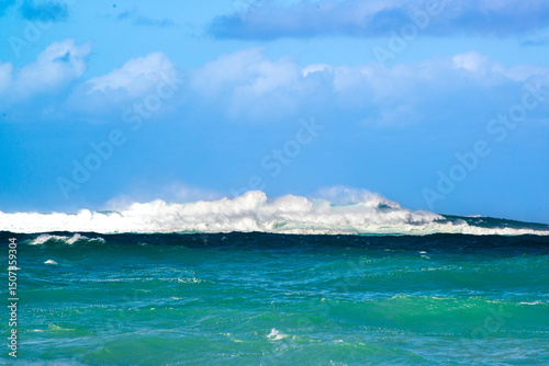 sea waves and sky