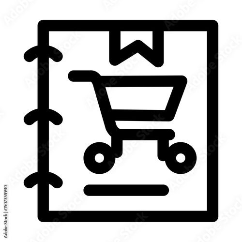 Shopping schedule icon