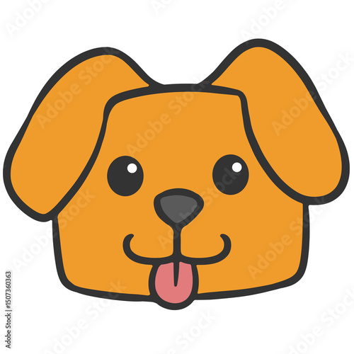 brown dog head icon