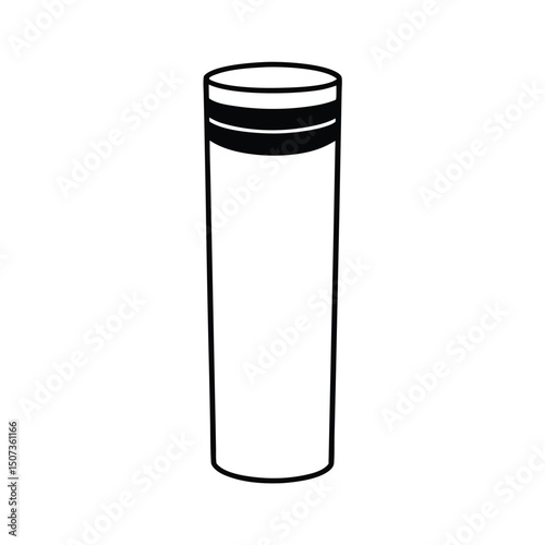Throw A Tall Cylindrical Vase With An Ombre Glaze