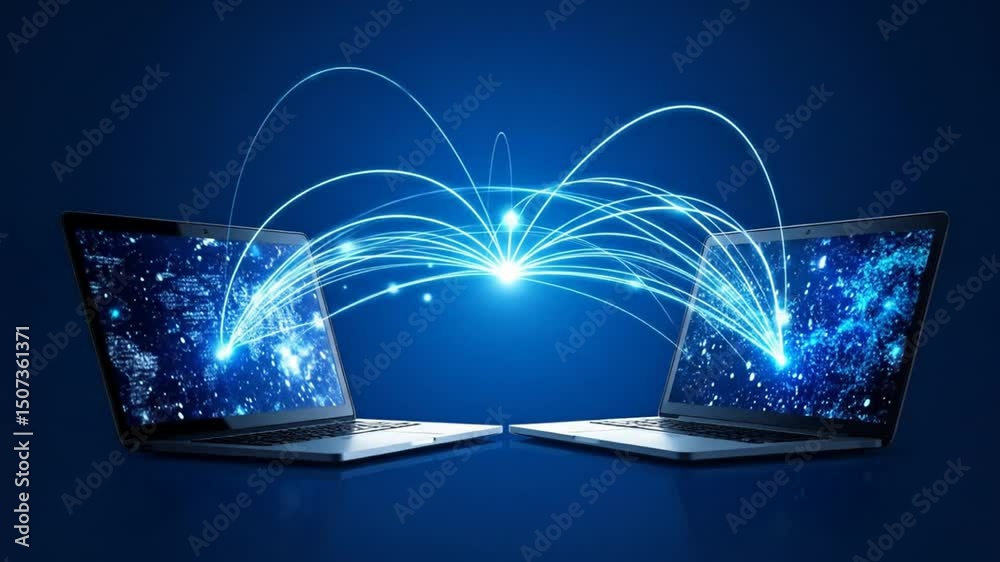Online connection with digits concept
