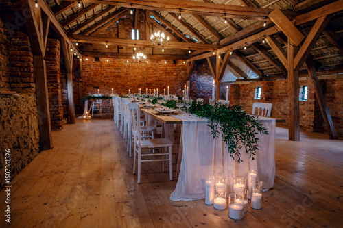 Magical barn wedding venue in Europe