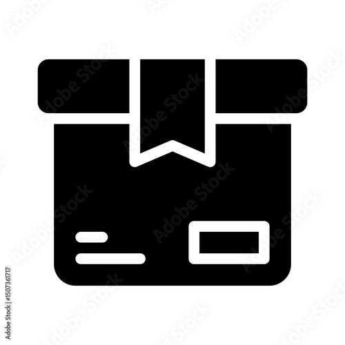 parcel box glyph icon