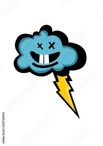 Illustration of a thunder cloud