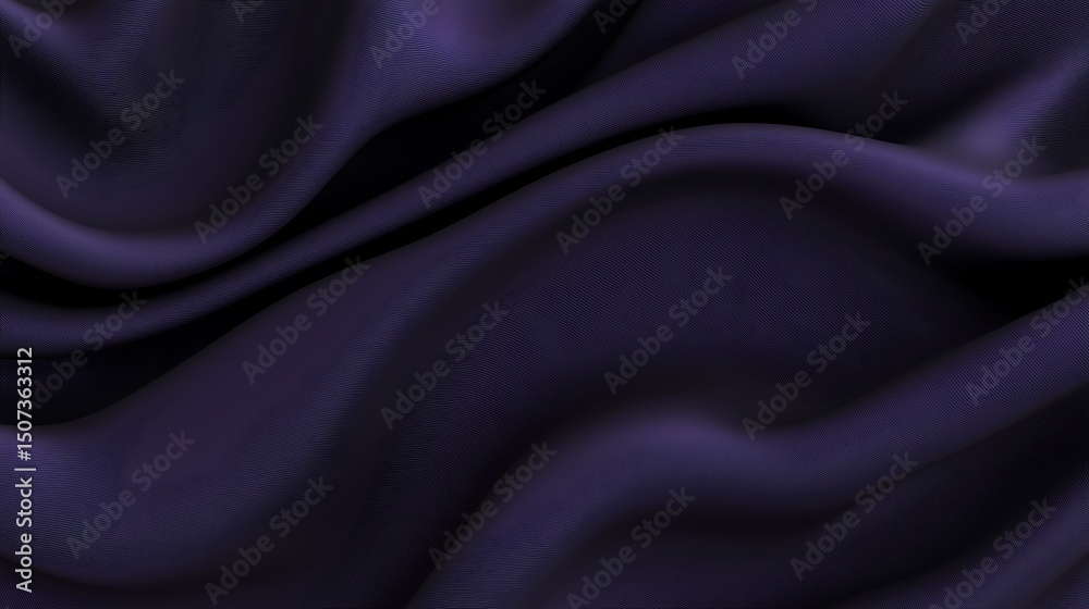 Obraz premium Cool-toned abstract scene with motion blur effect spreading shades of deep blue into violet in smooth transition.