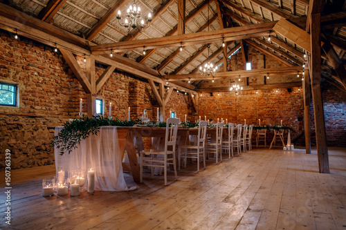 Magical barn wedding venue in Europe