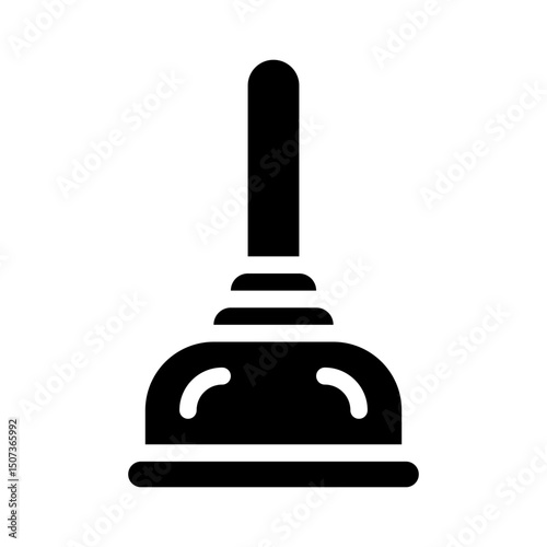 plunger glyph icon