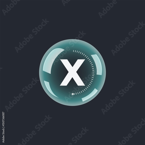 Free Download Glossy Letter x Logo Design - GFXLoad