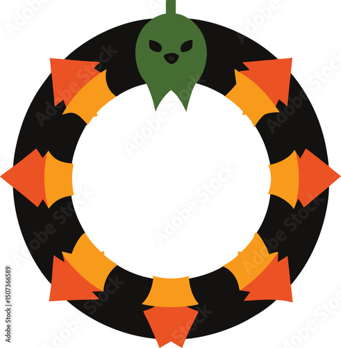 life buoy on white background