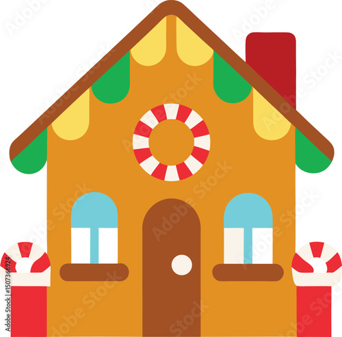 illustration of a house with a window
