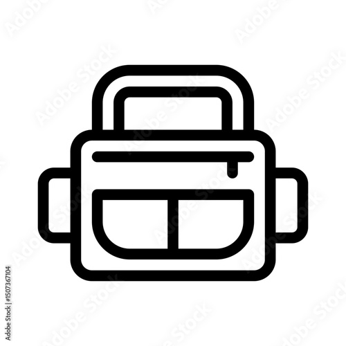 diaper bag line icon