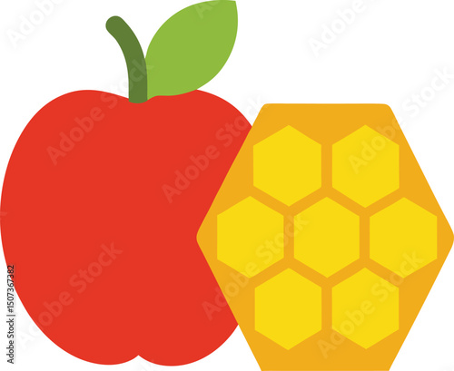 vector illustration of a honey bee