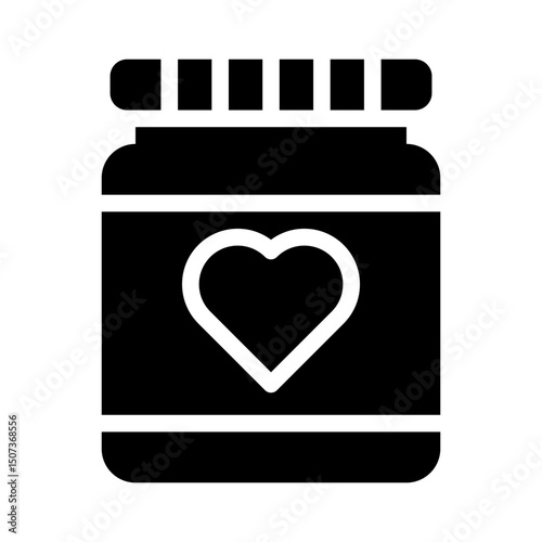 baby food jar glyph icon