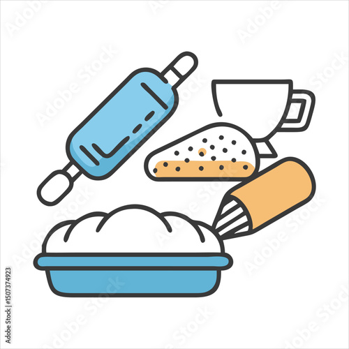 vector illustration of a food