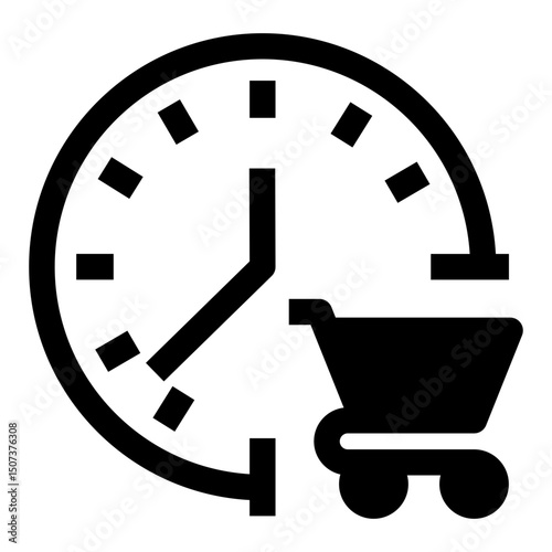 Shopping schedule icon