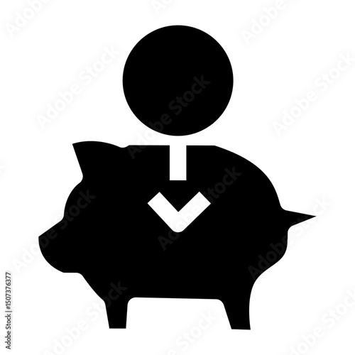 Piggy bank icon