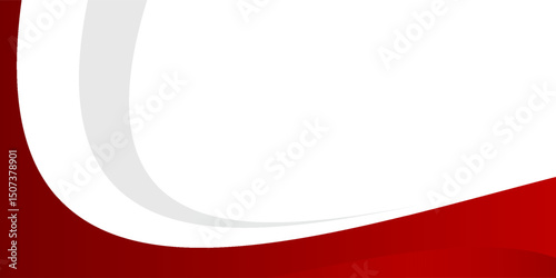 Red curve on a white background vector eps10