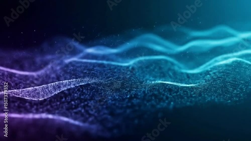 Abstract energy waves motion background suitable for technology and science projects