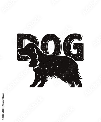 Dog Silhouette Vector Collection, EPS, VECTOR
 photo
