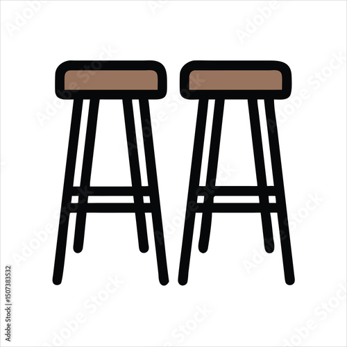 wooden chair isolated