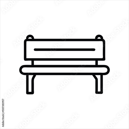 bench isolated on white