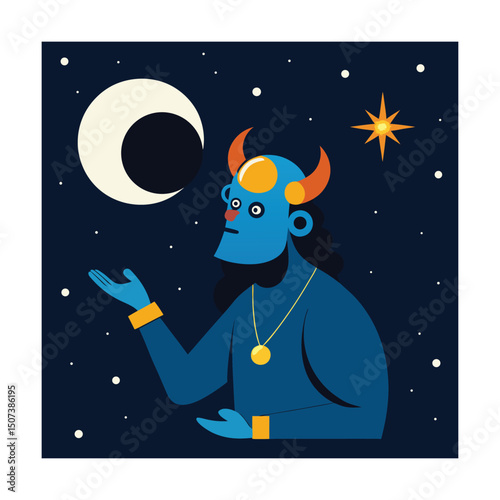 Rahu Speaks to the Stars Before an Eclipse