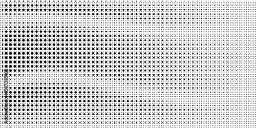 Dotted halftone gradient texture. Fading polka dot background. Repeated dots gradation pattern background. Black vanishing comic pop art overlay backdrop. Halftone raster effect wallpaper. Vector