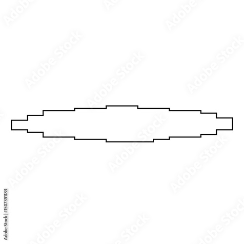 Creative abstract pixel figure.