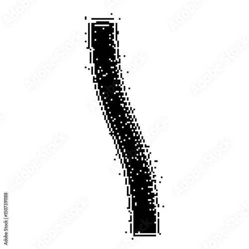 Creative abstract pixel figure. Scale