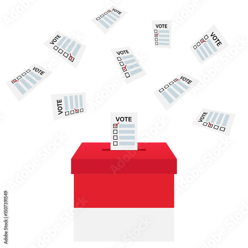 Election in Indonesia. Election Concept. Vector Illustration.