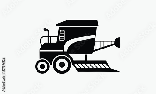 Combine Harvester Silhouette