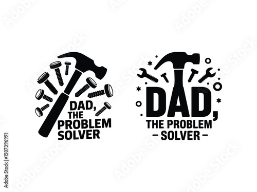 Dad the problem solver hammer tools father's day gift