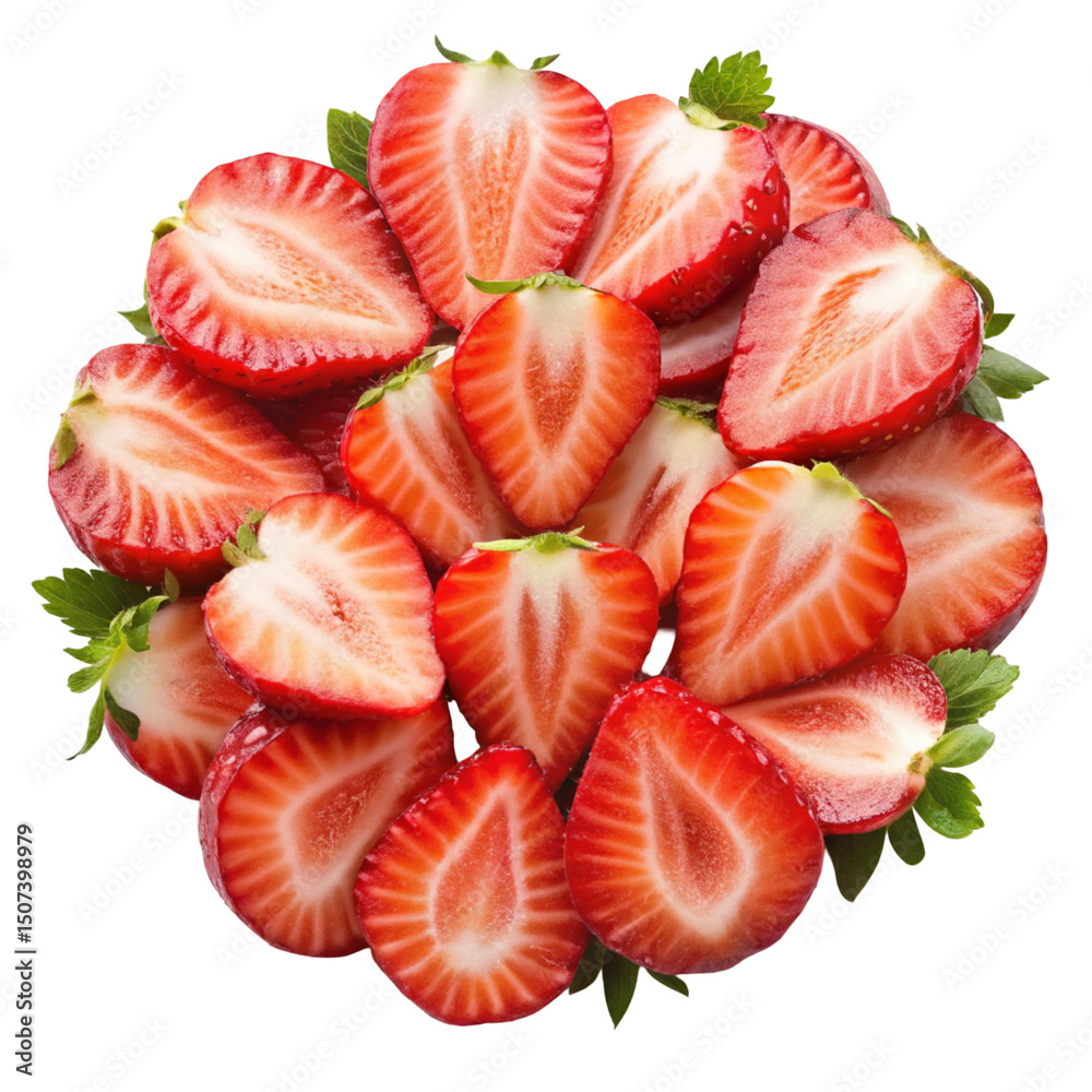 strawberries isolated on white background strawberries isolated on white background