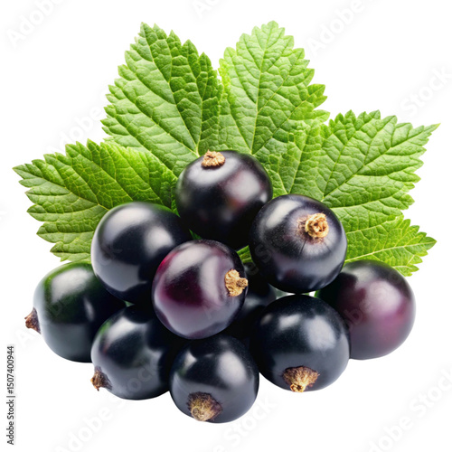 black currant isolated on white background