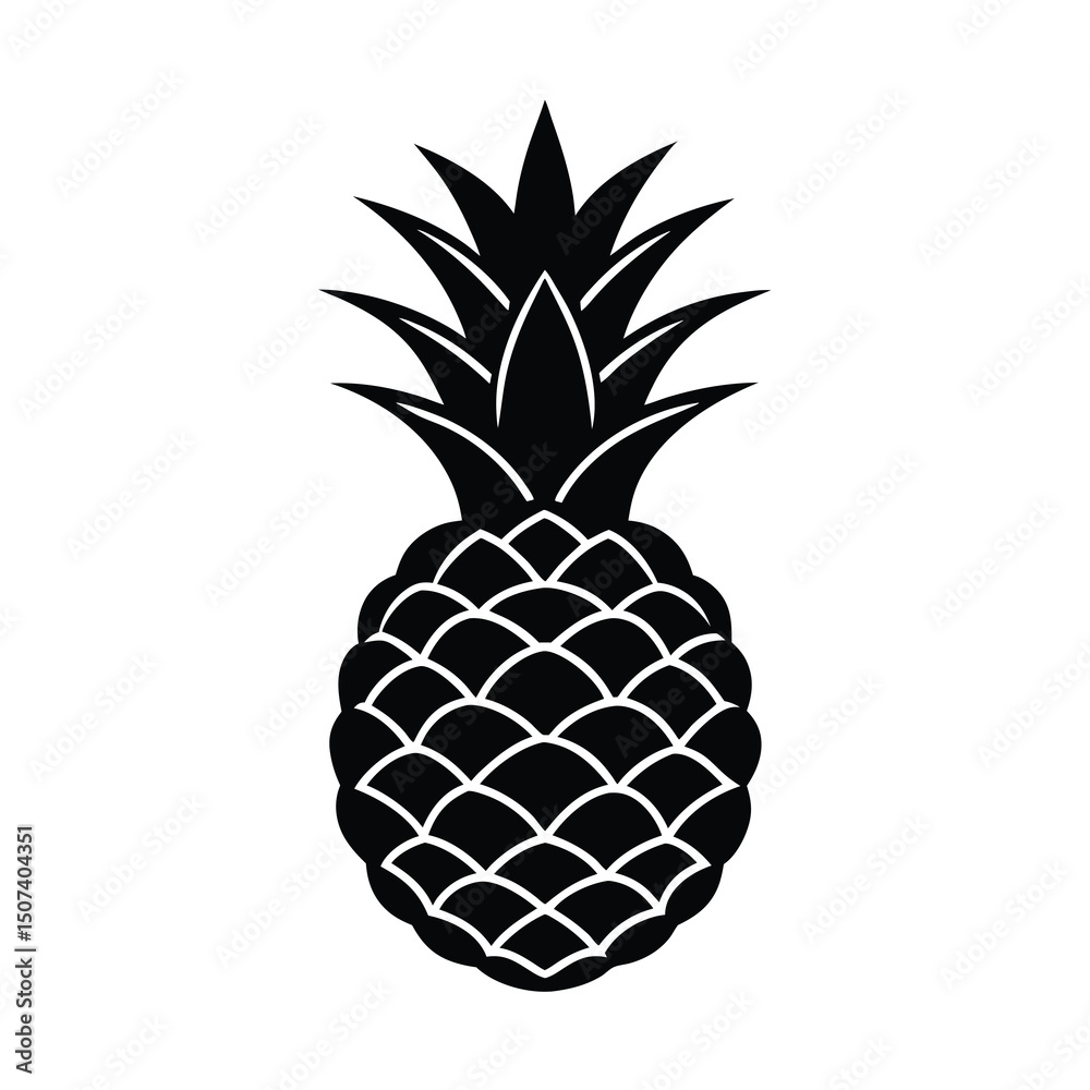 Obraz premium pineapple silhouette