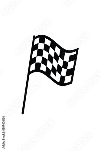 checkered flag vector illustration