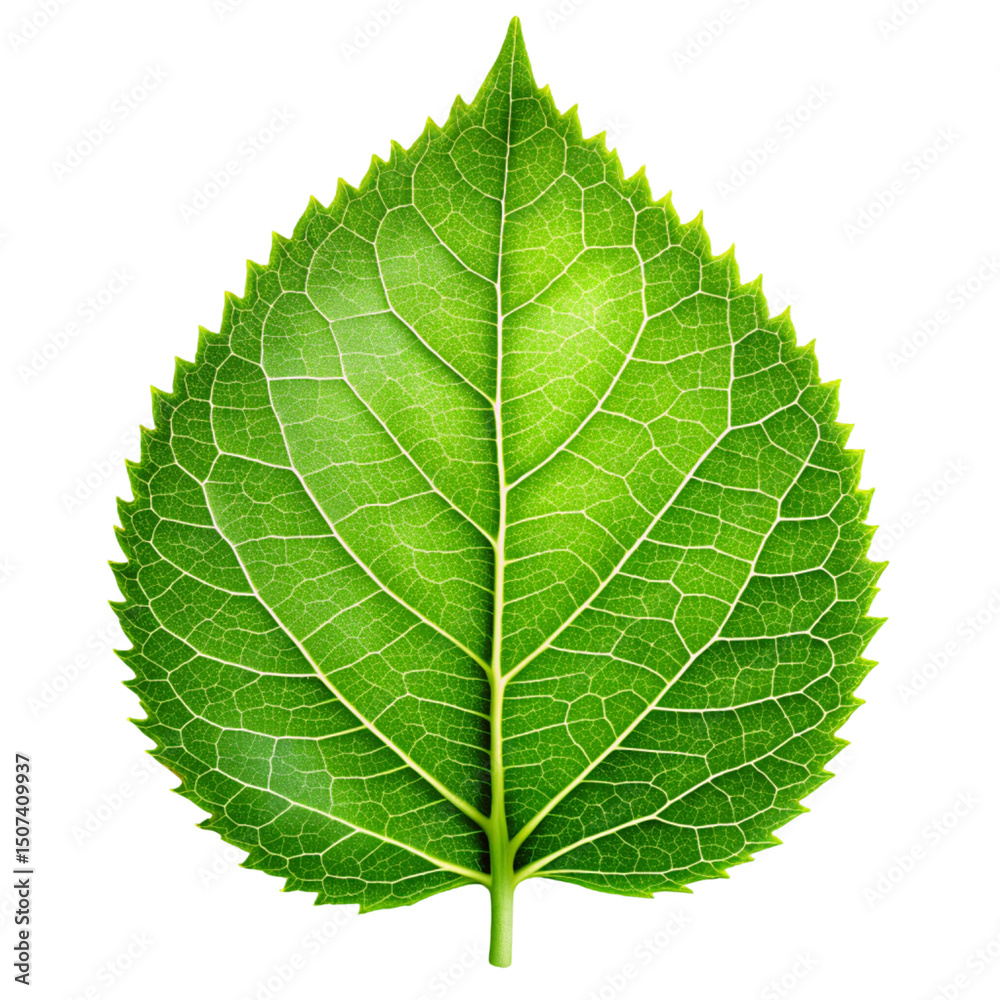 Obraz premium green leaf isolated on white
