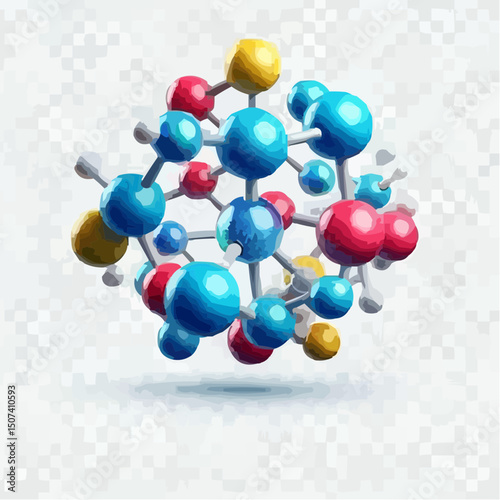 representation of chemical elements forming molecules 69