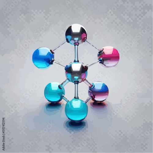 microscopic view of atoms forming molecules 49