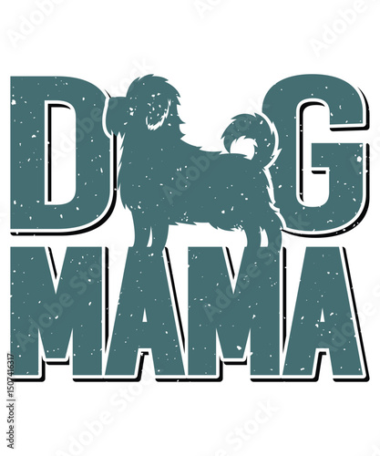Mama Dog Typography, EPS, VECTOR
