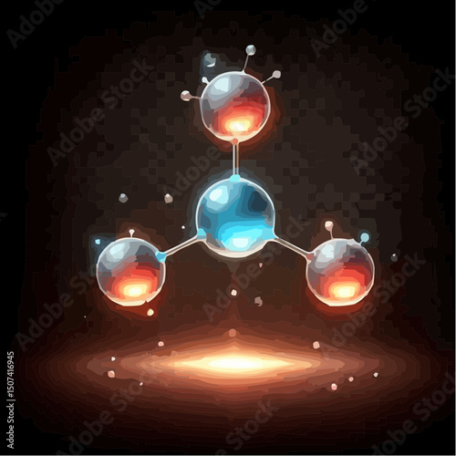 
the representation of a molecule being formed by atoms 89