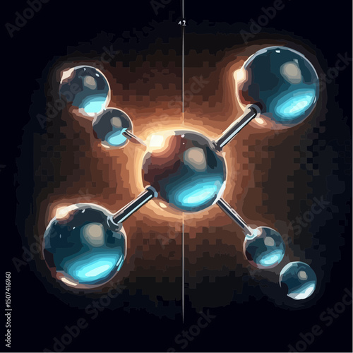 
the representation of a molecule being formed by atoms 87