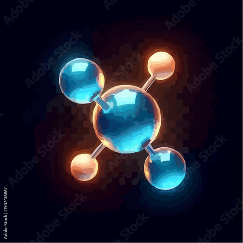
the representation of a molecule being formed by atoms 85