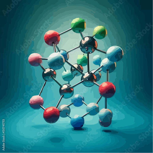 
the representation of a molecule being formed by atoms 68